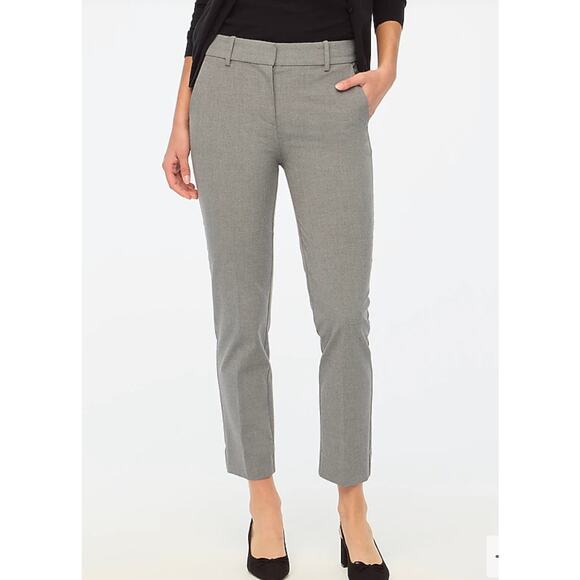 J. Crew Pants - J. CREW Gray Slim cropped Ruby pant in stretch twill